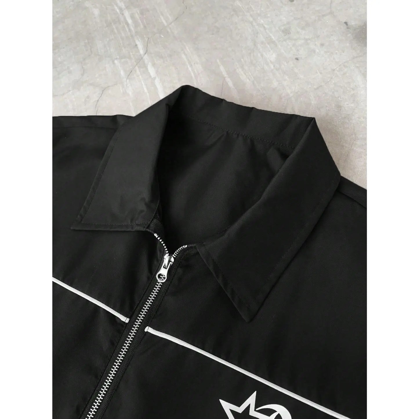 Men'S 3Pcs Star Print Short Sleeve Zipper Front Shirt & Shorts Summer Streetwear Outfits