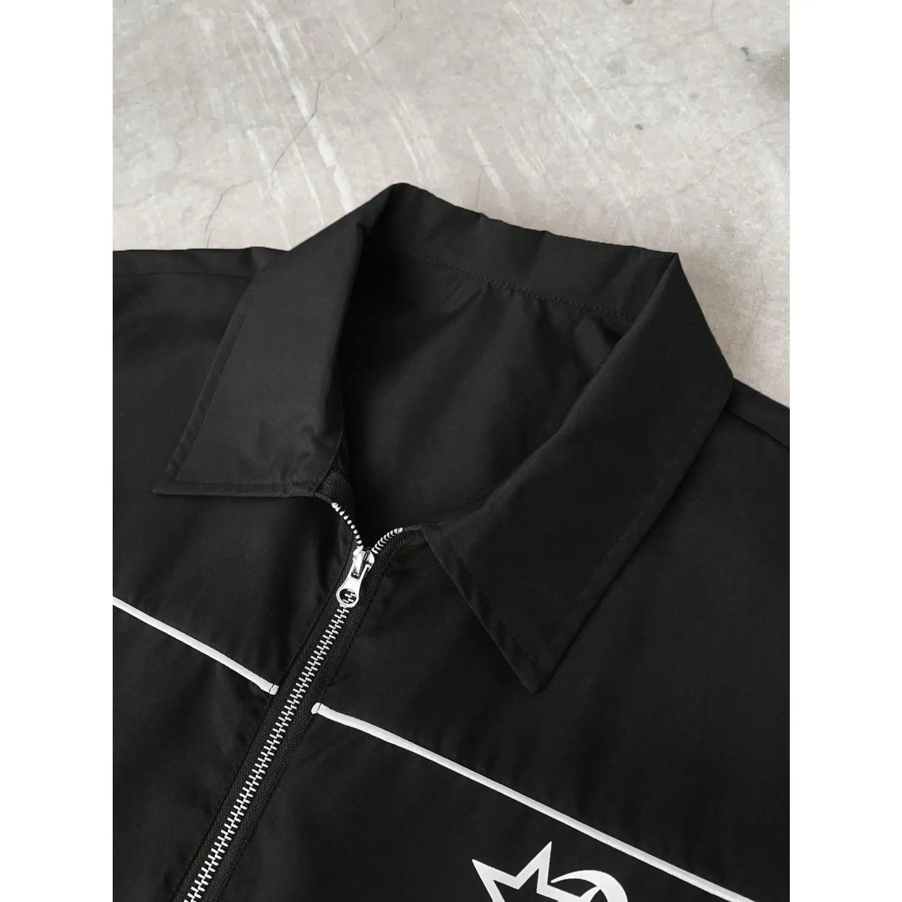 Men'S 3Pcs Star Print Short Sleeve Zipper Front Shirt & Shorts Summer Streetwear Outfits