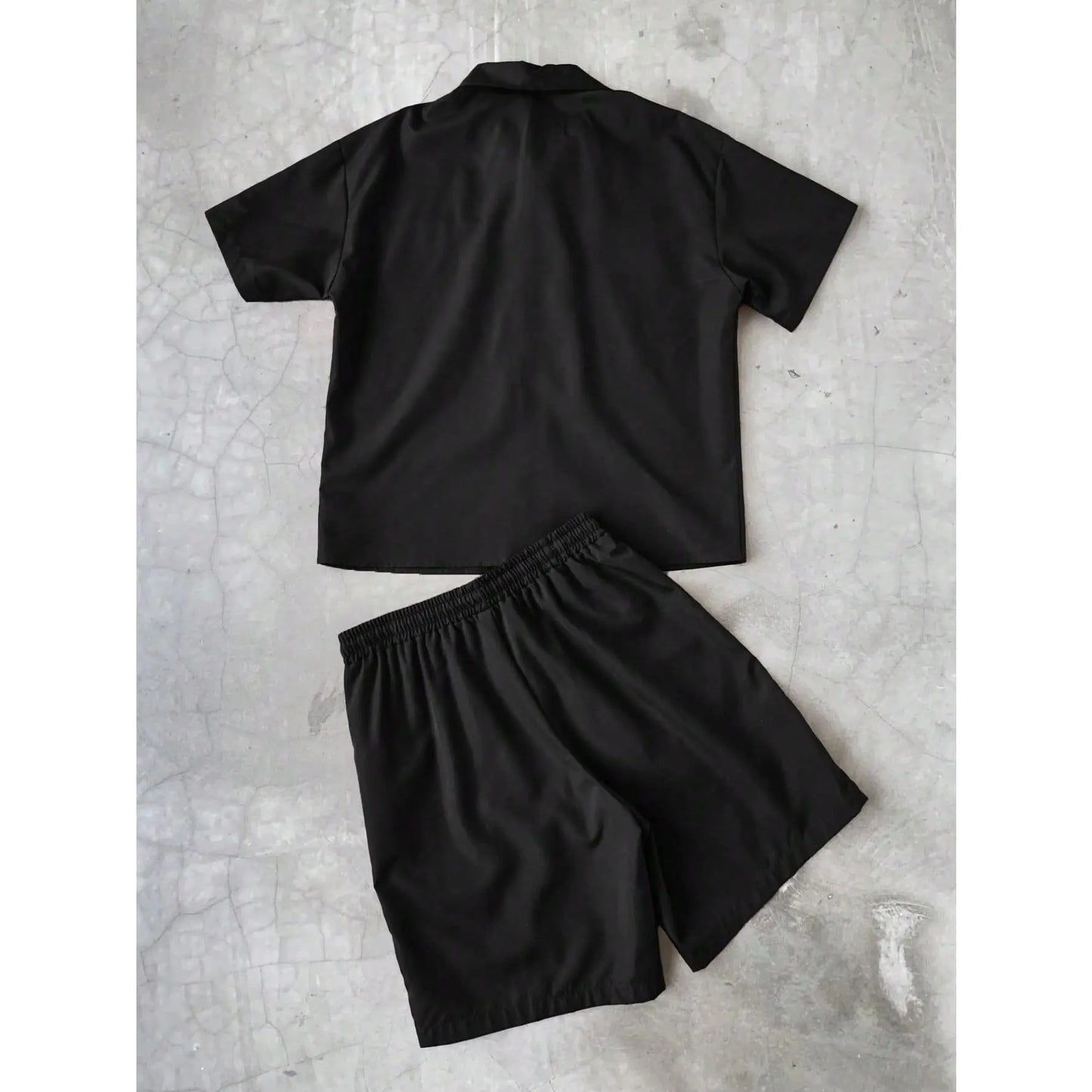 Men'S 3Pcs Star Print Short Sleeve Zipper Front Shirt & Shorts Summer Streetwear Outfits