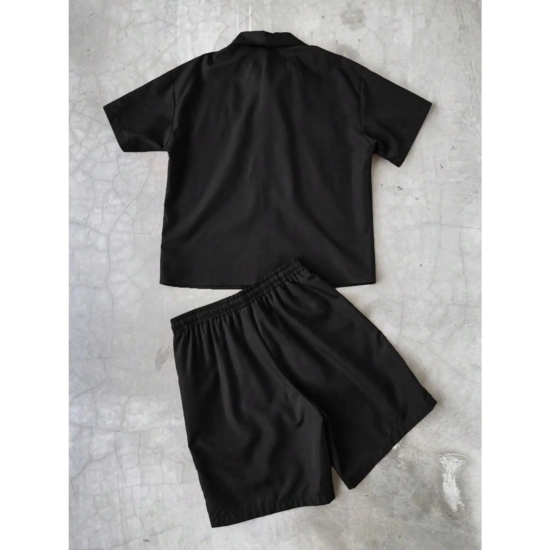 Men'S 3Pcs Star Print Short Sleeve Zipper Front Shirt & Shorts Summer Streetwear Outfits